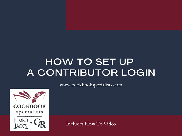 How To Set A Contributor Log In Blog and Video Image