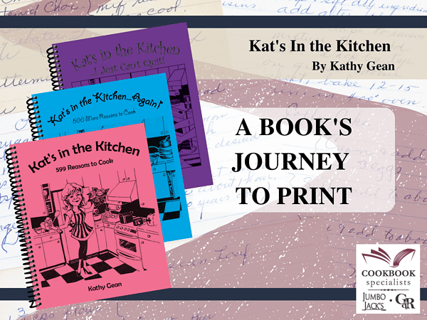 A Books Journey to Print Blog - Kat's in the Kitchen Cookbooks volumes 1- 3