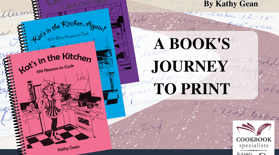 A Books Journey to Print Blog - Kat's in the Kitchen Cookbooks volumes 1- 3